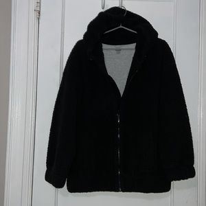Aerie Oversized Sherpa Hooded Jacket Size Small